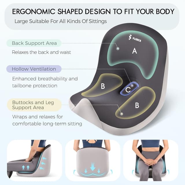 Thumbnail 5 de Car Seat Cushion and Lumbar Support Pillow 2-in-1