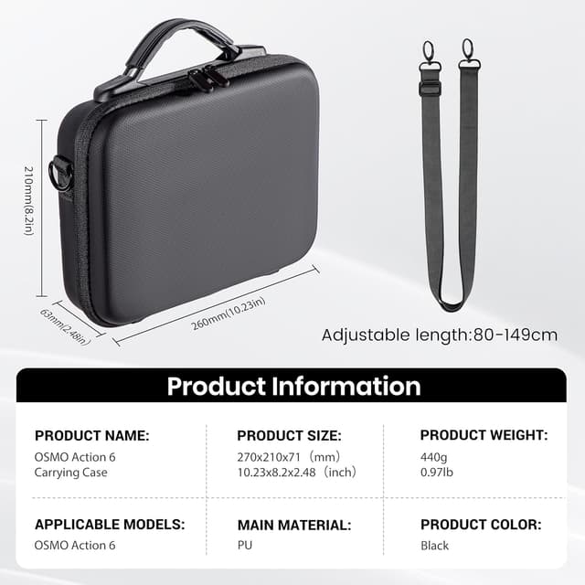 Thumbnail 6 de STARTRC Photo carrying case for DJI Osmo Action 6 (hard shell travel bag)