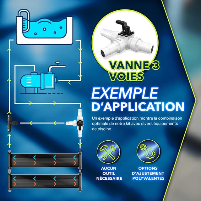 Thumbnail 3 de tillvex® Bypass Kit Piscine 12 pièces Ø 32/38 mm 🏊