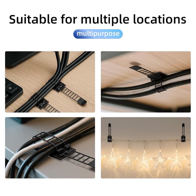 Detalle 2 de Guscase Kabelhalter 50 Stück selbstklebend