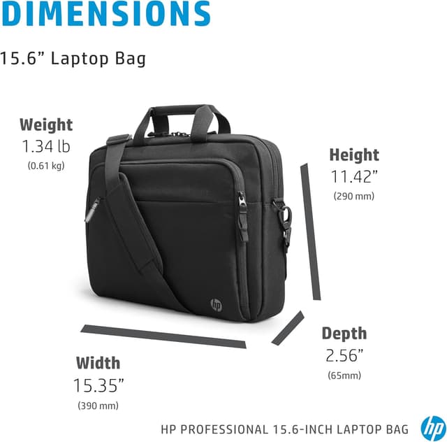 Detalle 2 de HP Professional borsa per notebook fino a 15,6" con RFID e fissaggio al trolley