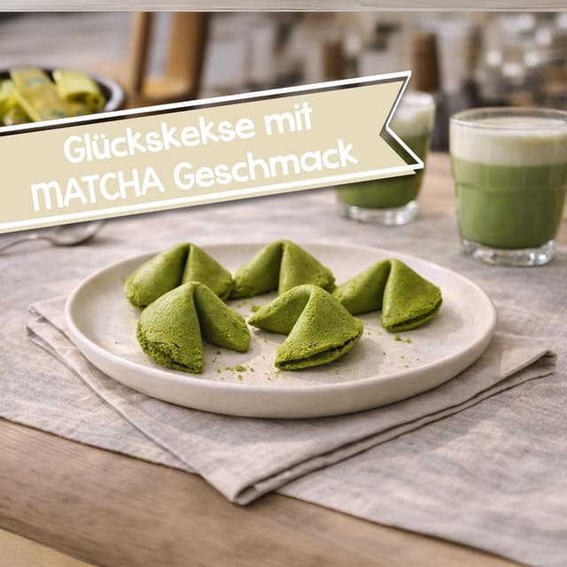 Detalle 1 de Matcha Glückskekse 12er Pack von FOOD crew
