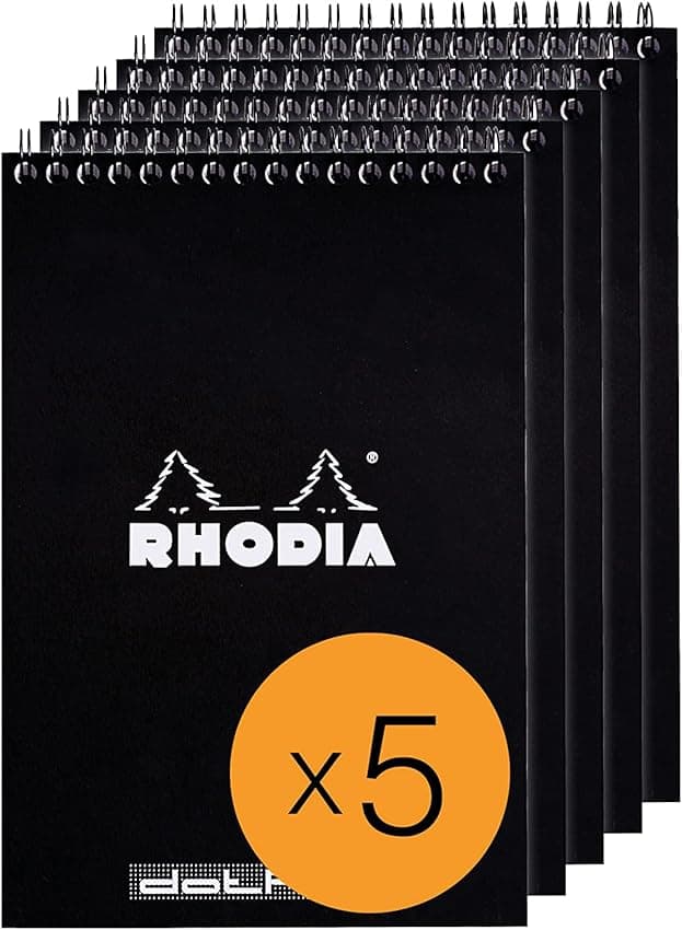 Detalle de Rhodia 165039C Bloc-notes A5 punteado, 80 hojas 📓