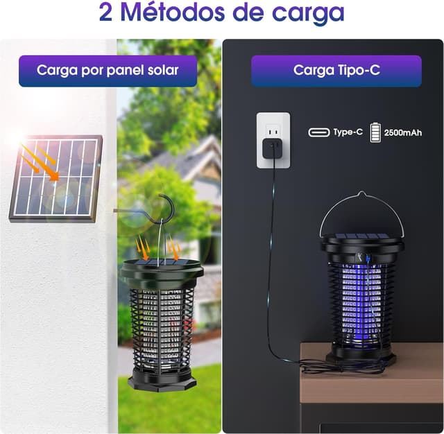 Thumbnail 4 de PALONE Lámpara Antimosquitos Solar 2500mAh 🔆, Recargable USB