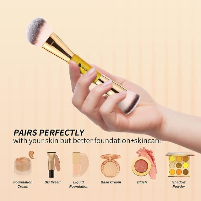 Detalle de DUcare Dual End Foundation Contour Bronzer Brush (Double-Ended Face Makeup Tool)