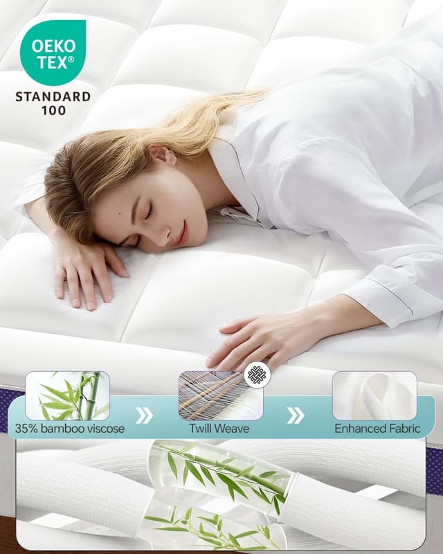 Detalle 2 de ChiXpace Dual Layer 4-Inch Queen Topper