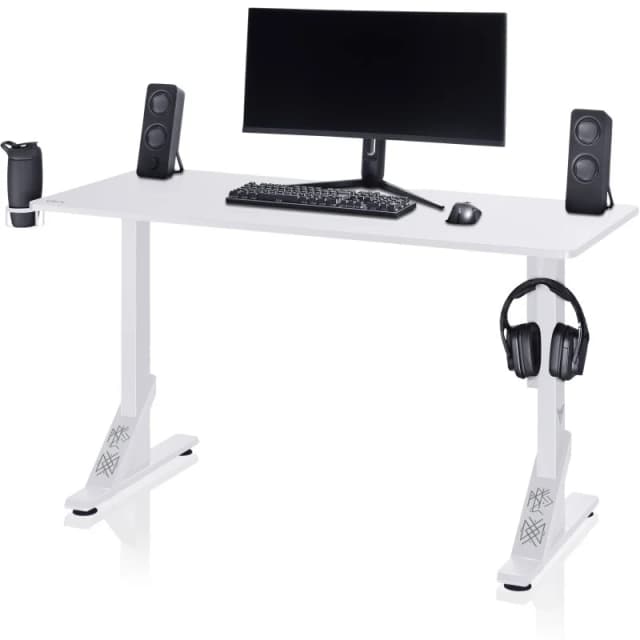 Detalle 2 de Valk Skuld Mesa Escritorio Gaming 136x60 cm blanca