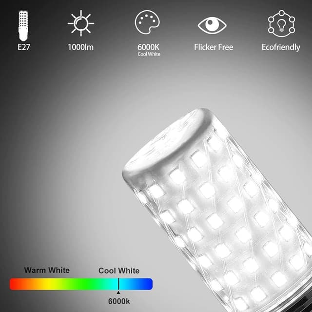 Thumbnail 6 de Tailcas Lampadina LED E27 12W 1000 lm 6000K, confezione 6