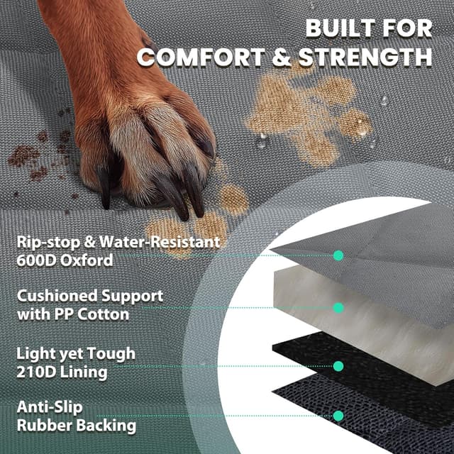Thumbnail 3 de VIVAGLORY Sitzbezug für Hunde Grau