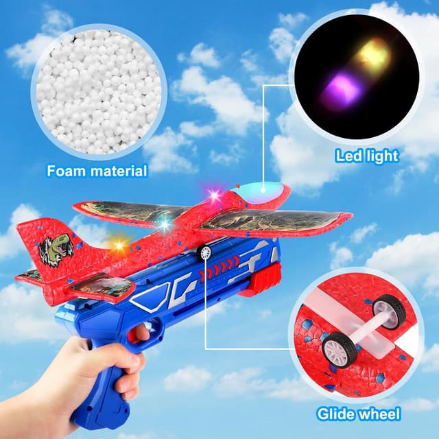 Thumbnail 6 de Mieryd Avion Juguete lanzador con LED 15–20 m