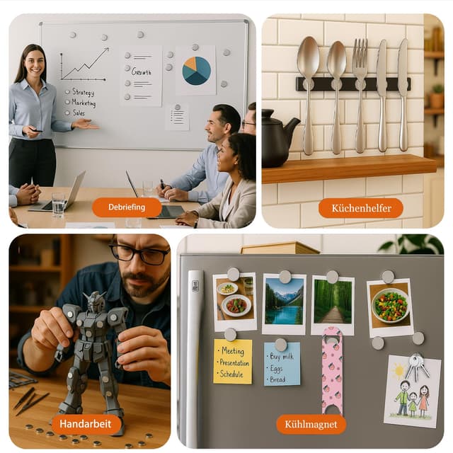 Detalle de Mini Neodym Magnete 10×3 mm, 100 Stück