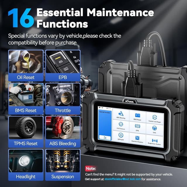 Detalle de XTOOL D5S OBD2 Scanner (OBDII) with 16 reset functions, AutoVIN, Wi‑Fi lifetime updates