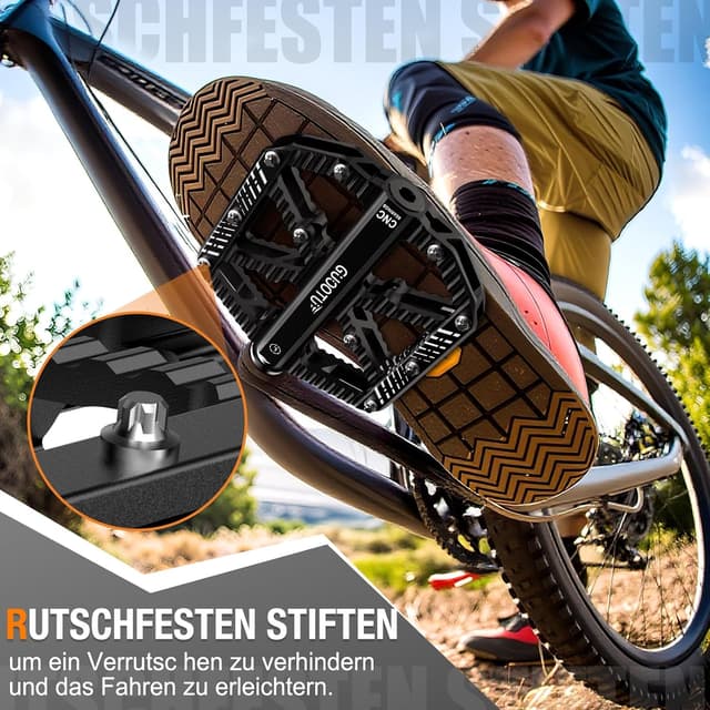 Thumbnail 3 de GUOOTU Fahrradpedale CNC Aluminium MTB Flachpedale