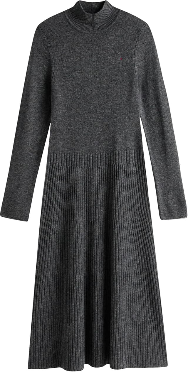 Detalle 1 de Tommy Hilfiger Soft Wool abito maglione midi