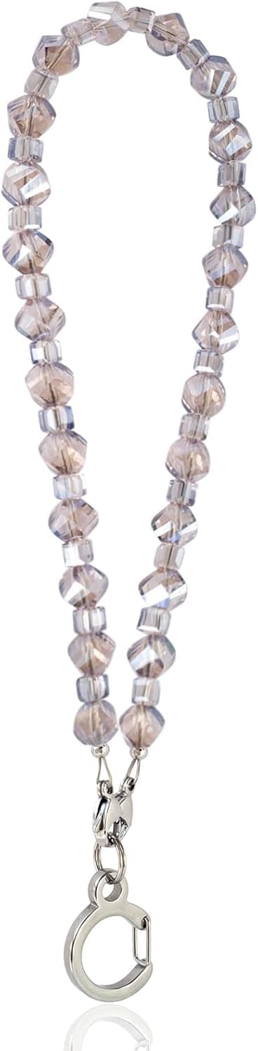 Detalle de YOYOL Kristall-Schlüsselanhänger mit Edelstahlverschluss – Schlüsselband für Schlüssel, Handy & Portemonnaie