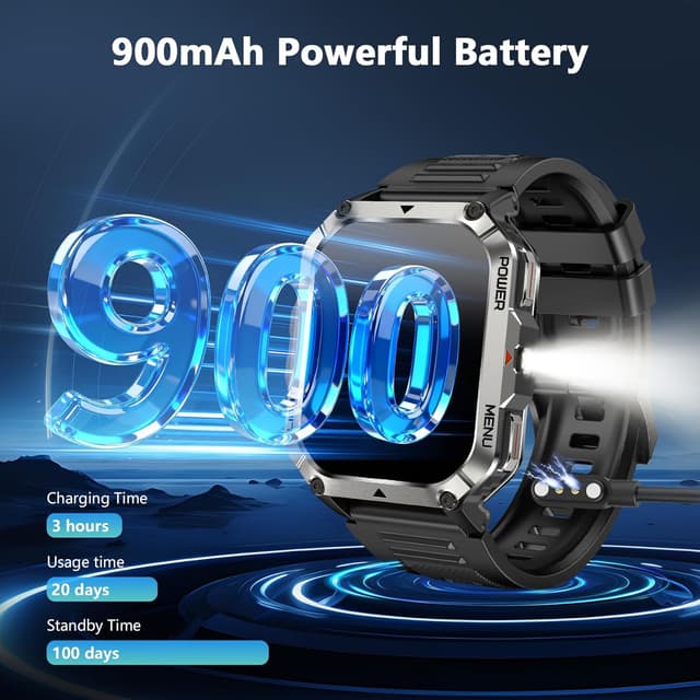 Thumbnail 6 de Blackview Military Smart Watch 100-day battery