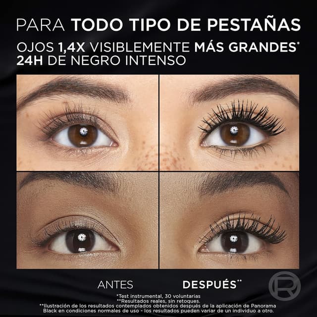 Thumbnail 4 de L'Oréal Paris Máscara de pestañas Panorama Negro