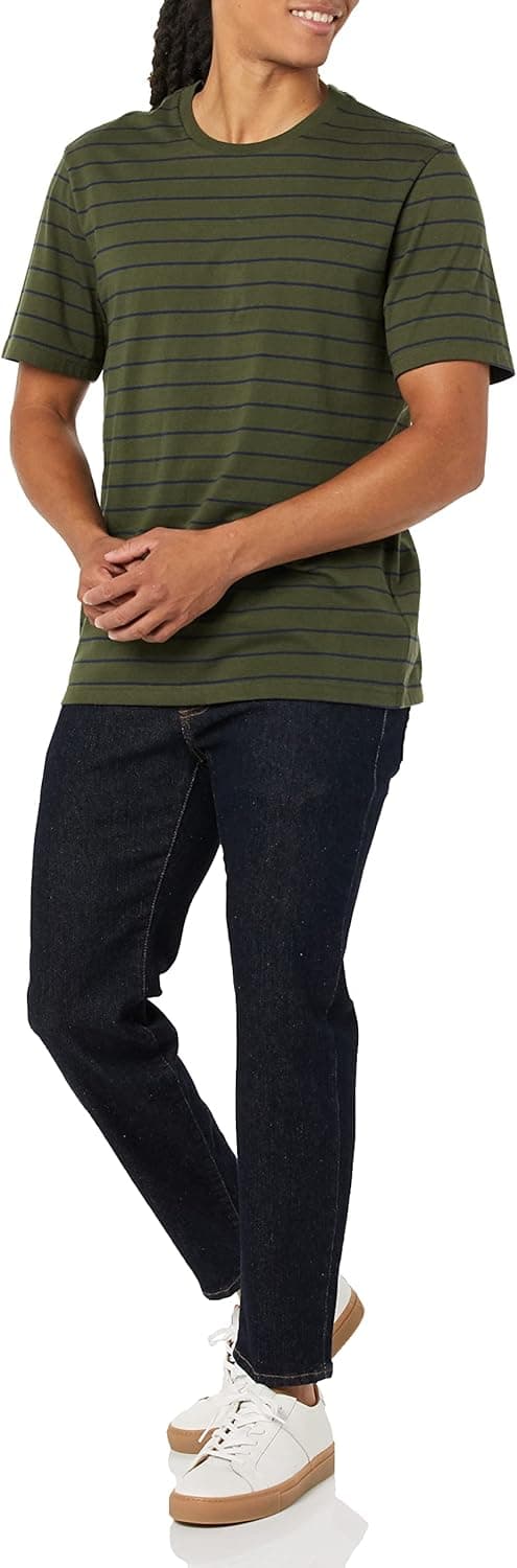 Detalle 2 de Amazon Essentials Men’s Short-Sleeve Crewneck T-Shirt (Lightweight Cotton Jersey)