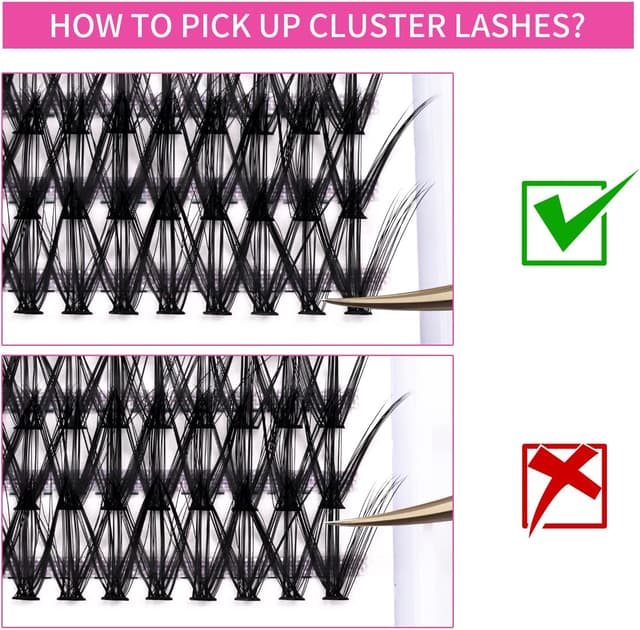 Thumbnail 4 de Extensión de Pestañas Cluster 30D+40D 0.07 D Curl 11mm 🌟