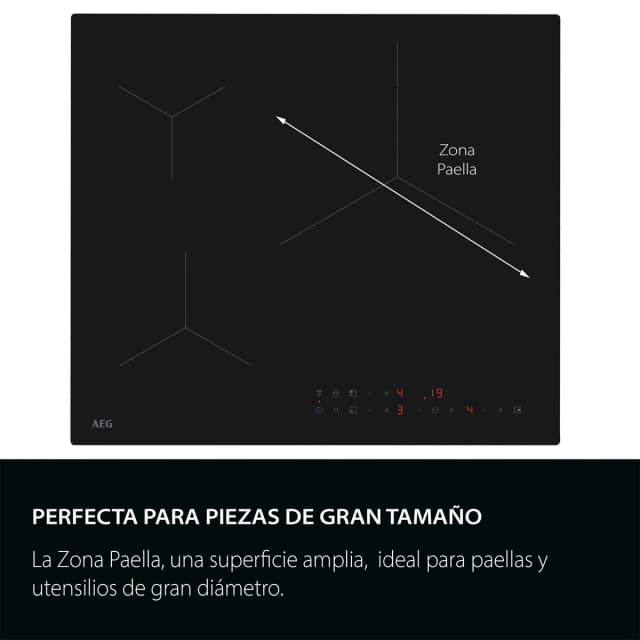 Detalle 2 de AEG TN63IV0BCT Placa de inducción 3 zonas