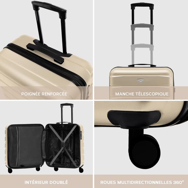 Thumbnail 6 de Flight Knight Valigie rigida in ABS con 4 ruote Flight Knight, bagaglio a mano grande 56x45x25 cm