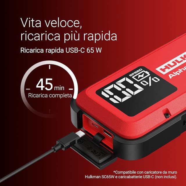 Thumbnail 5 de HULKMAN Alpha Ultra Red Avviatore 1000A 37Wh