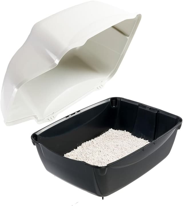 Detalle 2 de Ferplast Cosmic Outdoor covered cat litter box 🐱