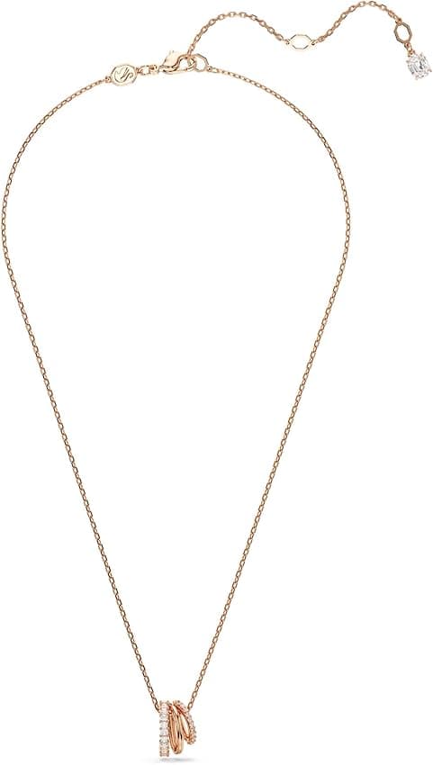 Detalle 2 de Swarovski Hyperbola colgante blanco oro rosa