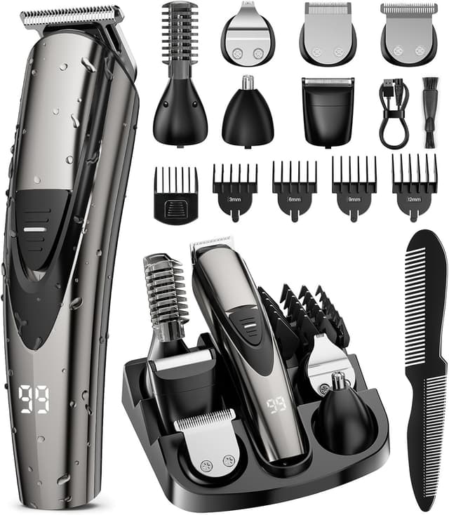 Detalle de SHPAVVER 12-in-1 beard trimmer kit