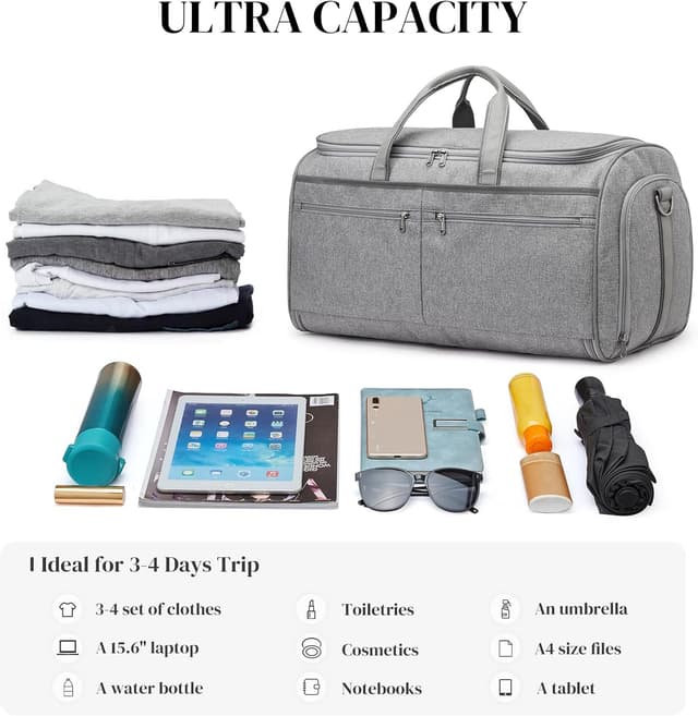 Thumbnail 5 de S-ZONE Sac à Vêtements Convertible 55 L