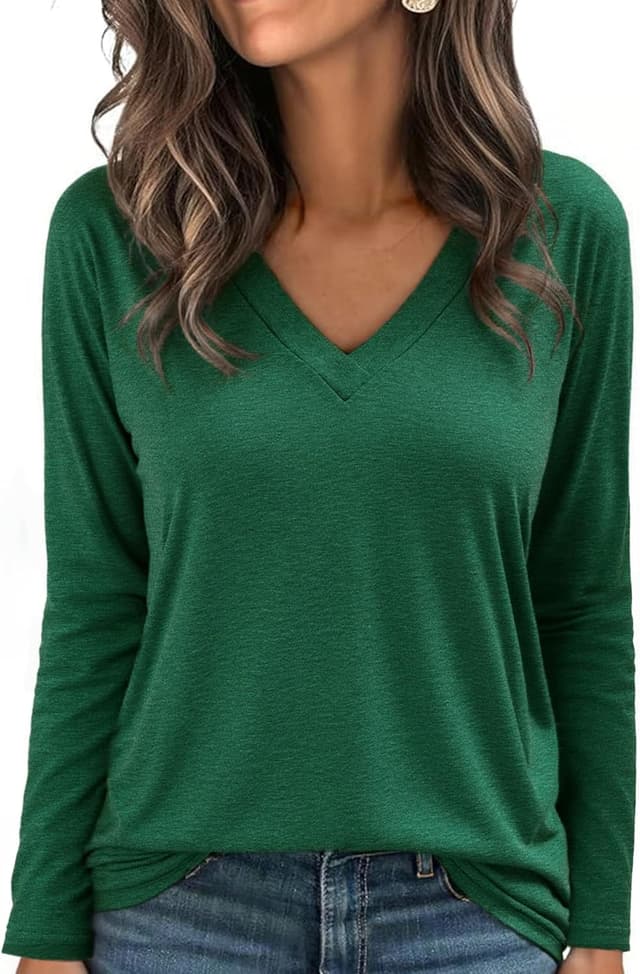 Imagen de Aottori Camiseta Manga Larga Mujer Básica en OfertitasTOP