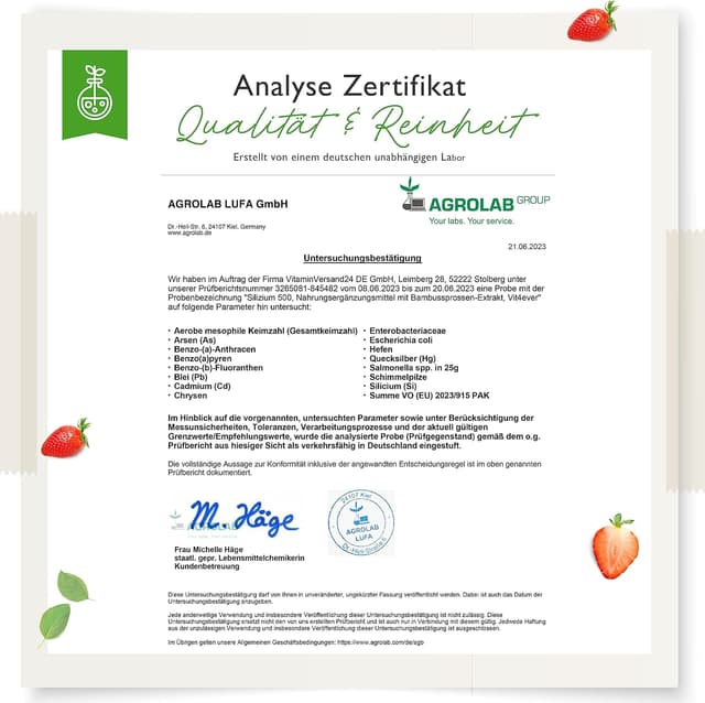 Thumbnail 6 de vit4ever Silizium (365 Kapseln) – organisches Silizium aus Bambusextrakt, vegan