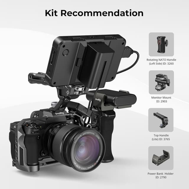 Thumbnail 5 de SMALLRIG X-H2/X-H2S Kamera-Komplettkäfig