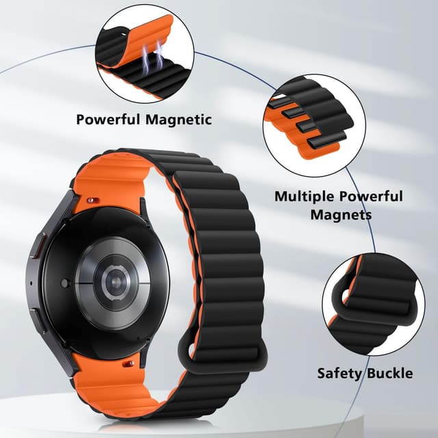 Detalle de Samsung Galaxy Watch strap, 20 mm silicone