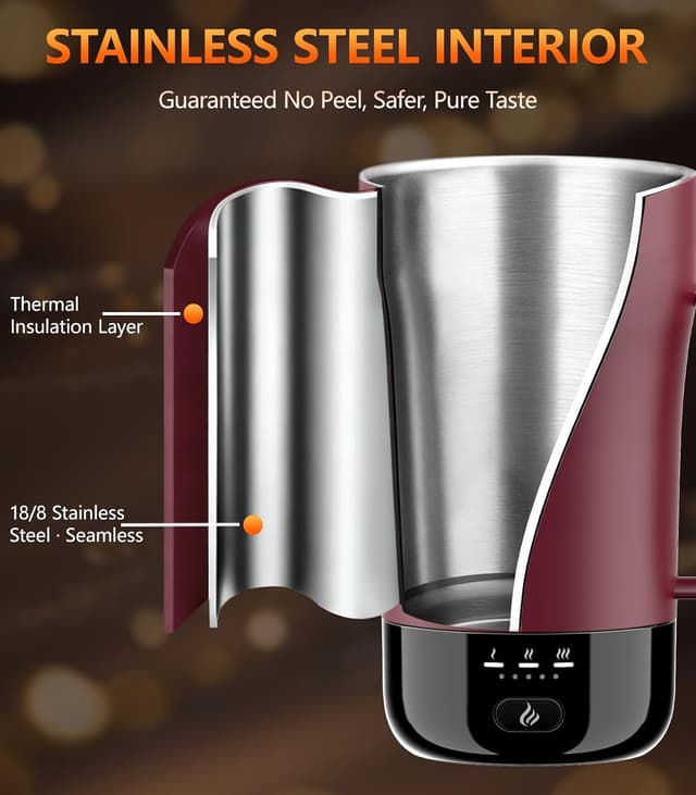 Detalle de Self-Heating Coffee Mug 14oz, Temp Control