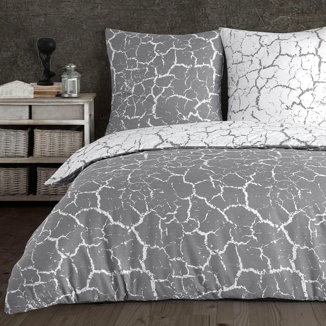 Thumbnail 6 de Buymax® Bettwäsche-Set 200x220 cm aus 100% Baumwolle, 3-teilig mit Reißverschluss (2x Kissen 80x80)