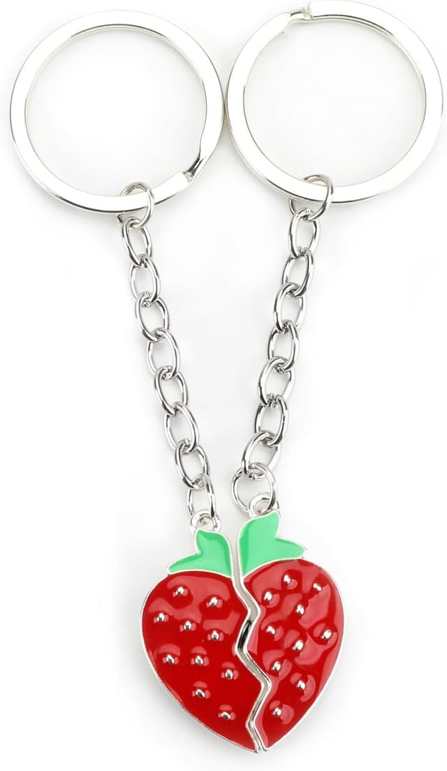 Detalle de OBEISN Schlüsselanhänger „Avocado“ als Set für Paare – Geschenkidee für Freundin, beste Freundin & Geburtstag