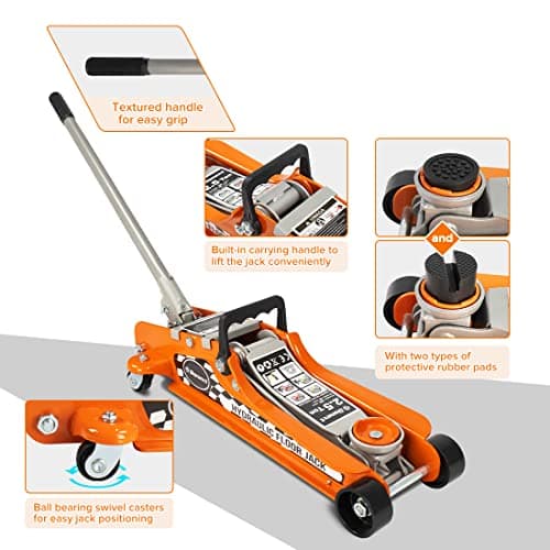 Thumbnail 3 de Donext Cric de Sol en acier 2,5 tonnes đźš§