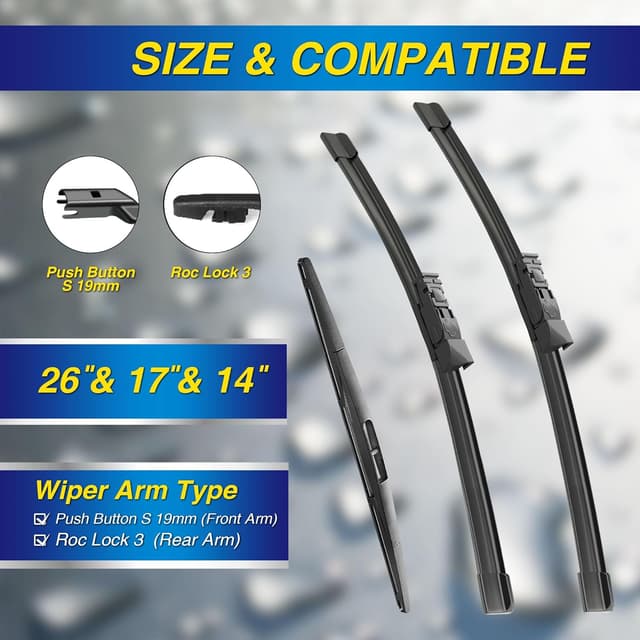Detalle 2 de 5 PLUS Silicone Wiper Blades 26"/17"/14"