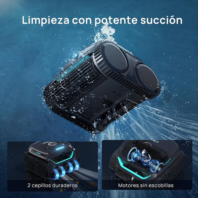 Thumbnail 3 de WYBOT C2 Vision A: robot de piscina inalámbrico con IA