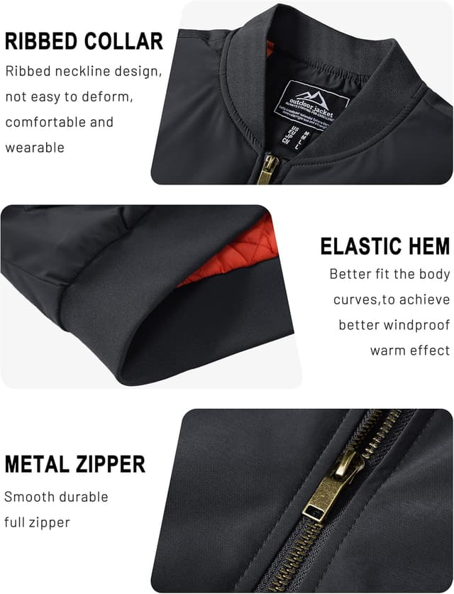 Thumbnail 5 de TACVASEN Bomber Jacket Padded Full Zip 1️⃣0️⃣