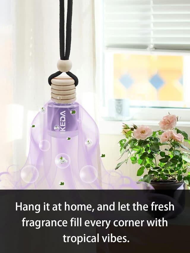 Detalle de ikeda candle Autoduft & Duftbaum für Auto und Innenraum – Hängehänger mit Duft (10 ml) Abenddämmerung