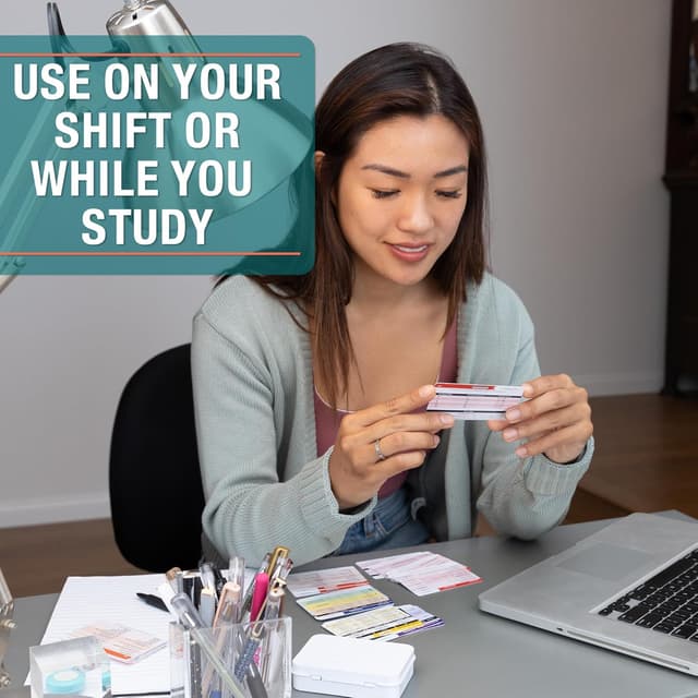 Detalle de Badge Guru 2.0 by Tribe RN — 49 Nursing Reference Cards (Nursing & Med School Cheat Sheet Flash Cards)