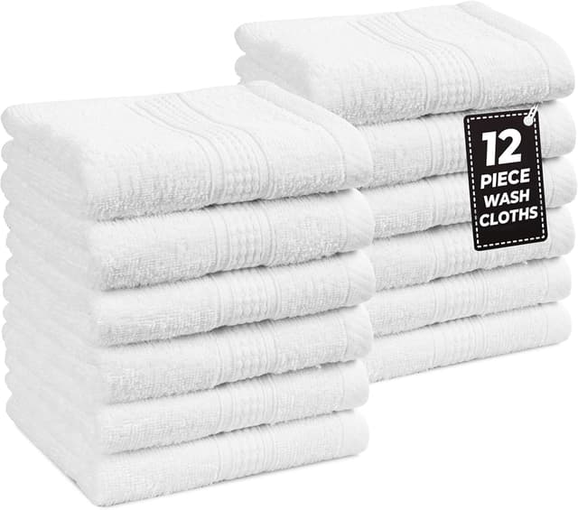Imagen de LANE LINEN 12 PC Wash Cloths 13x13 in en OfertitasTOP