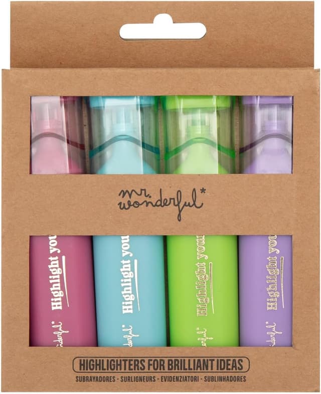 Detalle de Mr. Wonderful Highlight yourself 4 subrayadores