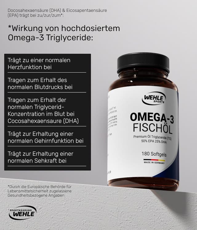 Detalle de Omega 3 Kapseln 2000 mg Fischöl
