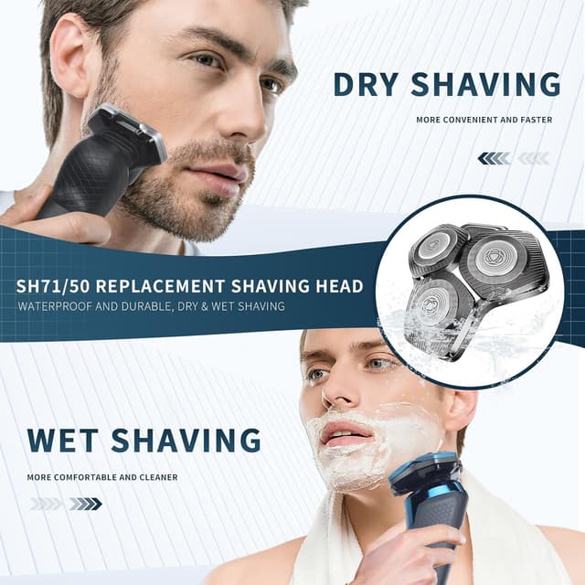 Detalle 2 de Testine SH71/50 per rasoio compatibili (grigio) 🪒