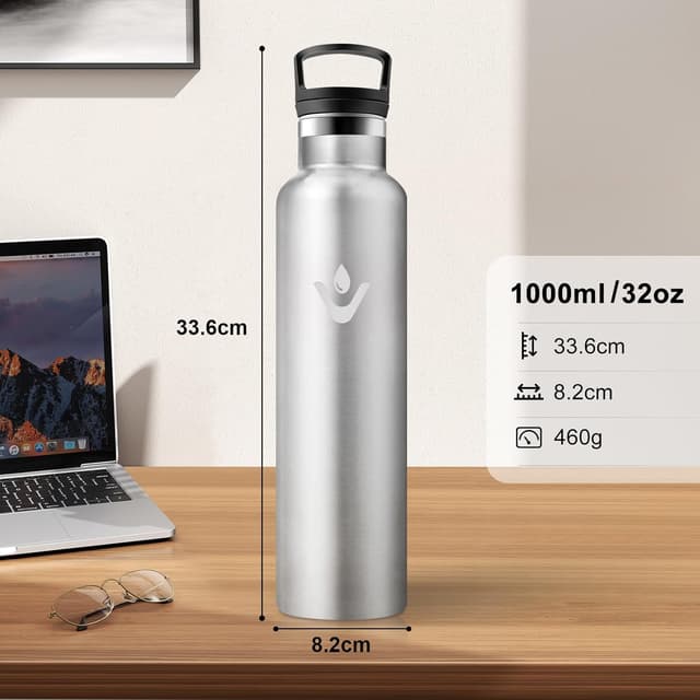 Detalle 2 de Borraccia termica JAPORIA 1L con cannucce