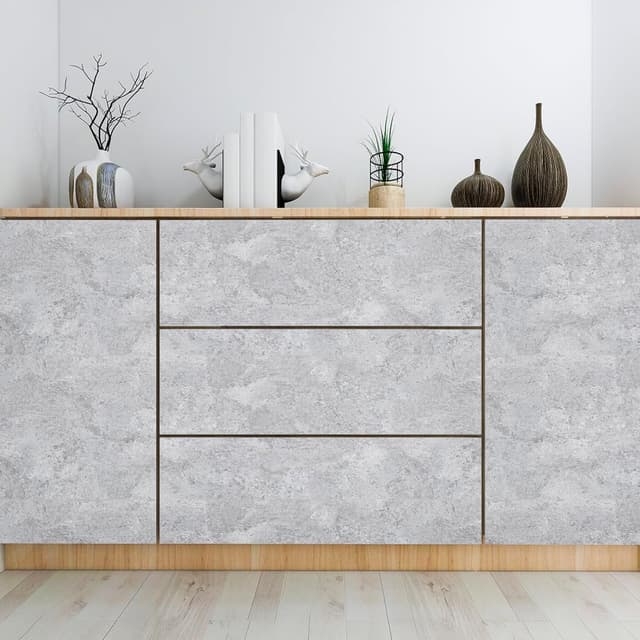 Detalle de Hode Möbelfolie Betonoptik Grau, selbstklebend (40 x 1000 cm)