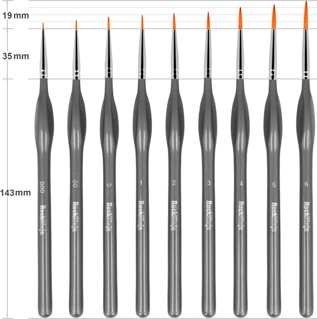 Thumbnail 2 de Rock Ninja Pinsel Set Malen 9 Stück